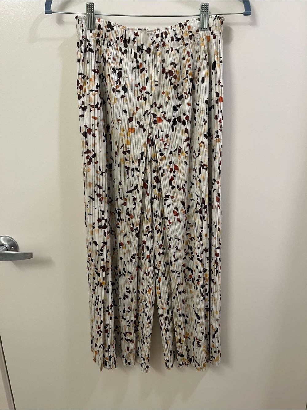Pleats Please Issey Miyake Abstract Terrazzo Pleated Pants Size 3